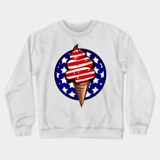 Stars and stripes USA Ice Cream Crewneck Sweatshirt